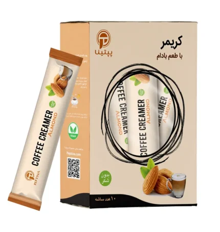 کریمر غیر لبنی با پودر شیر بادام پپتینا - جعبه 10 عددی
