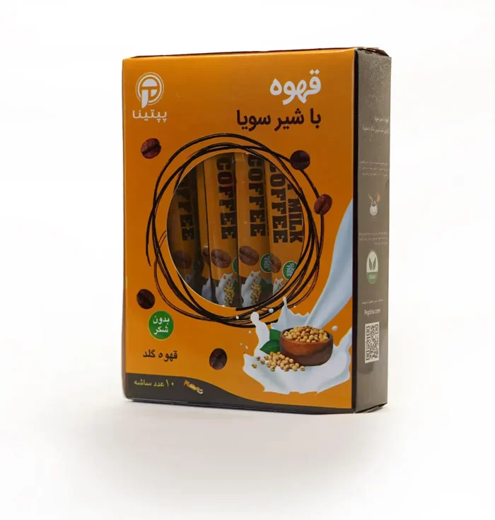 کافی میکس با پودر شیر سویا پپتینا بسته 10 ساشه‌ای - Image 2