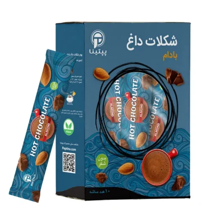 شکلات داغ با پودر شیر بادام پپتینا - جعبه 10 عددی