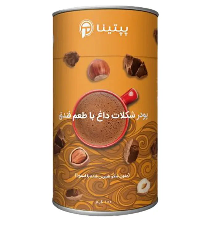 شکلات داغ فندوق پپتینا قوطی 100 گرمی