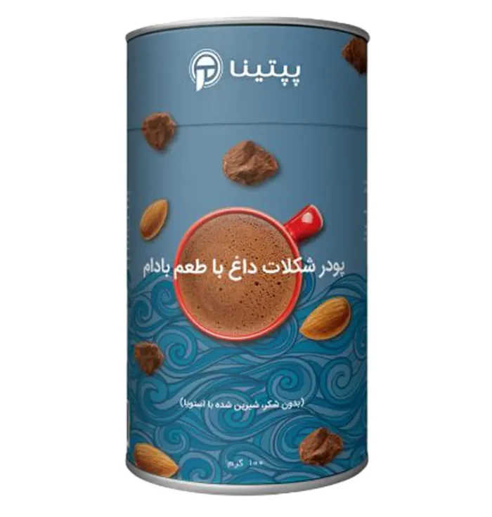شکلات داغ با طعم بادام قوطی 100 گرمی