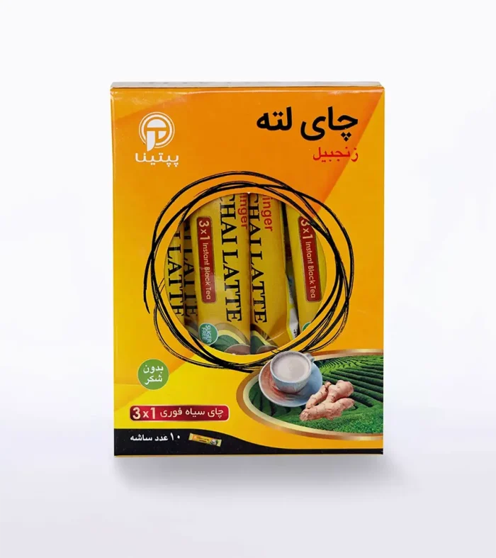 شیر چای (چای لته) زنجبیل پپتینا بسته 10 ساشه‌ای - Image 4