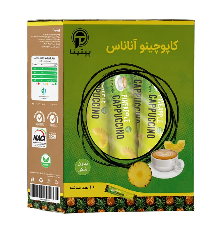 کاپوچینو با طعم آناناس 10 عددی