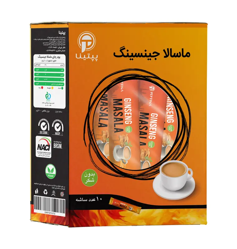 ماسالا جینسینگ 10 عددی پپتینا