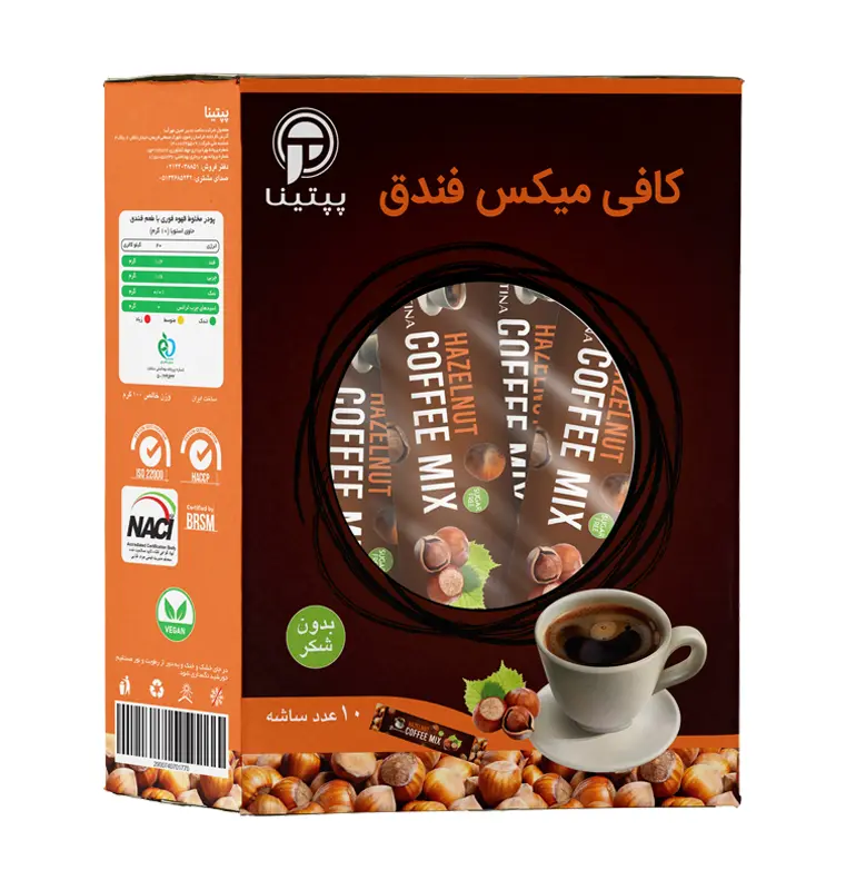 کافی میکس فندق 10 عددی پپتینا
