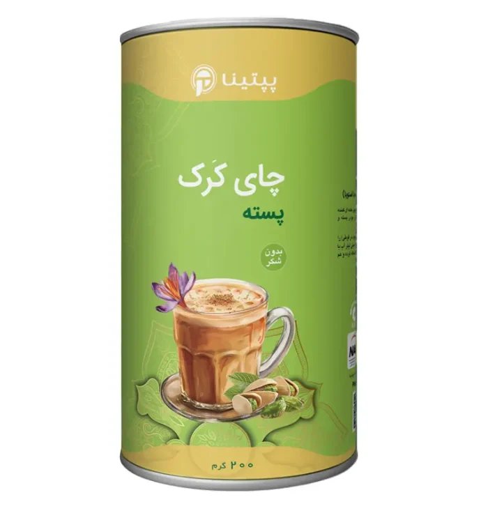 چای کرک پسته زعفران 200 گرمی پپتینا
