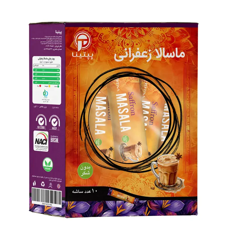 ماسالا زعفرانی پپتینا 10 عددی