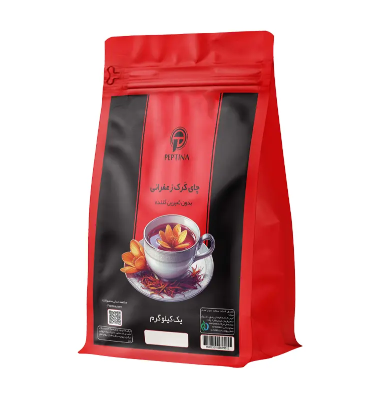 چای کرک زعفرانی بدون شیرین کننده