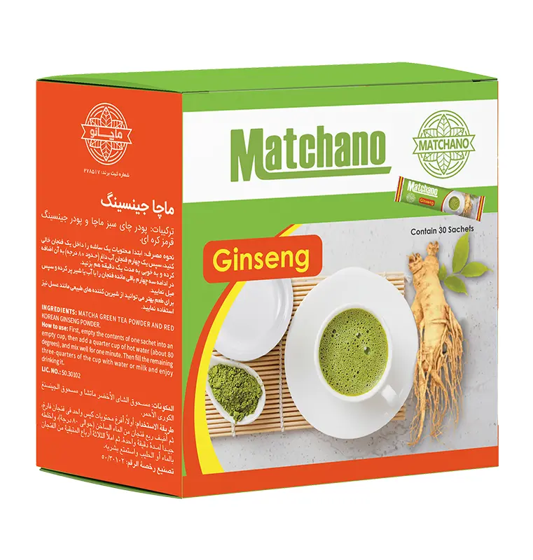 ماچا جینسینگ ماچانو بسته 30 عددی