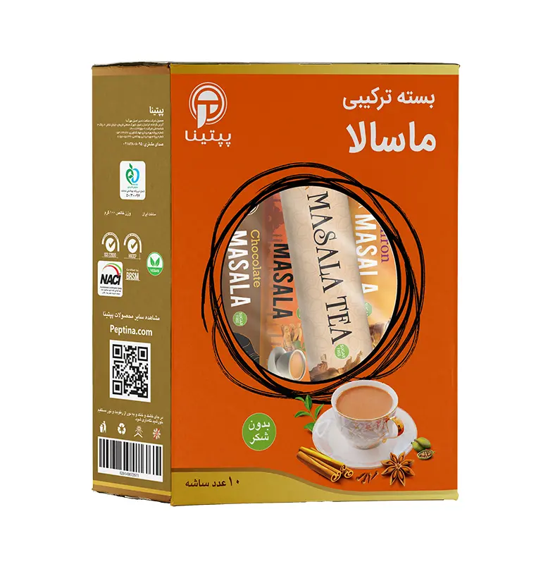 خرید بسته ترکیبی ماسالا پپتینا جعبه 10 عددی