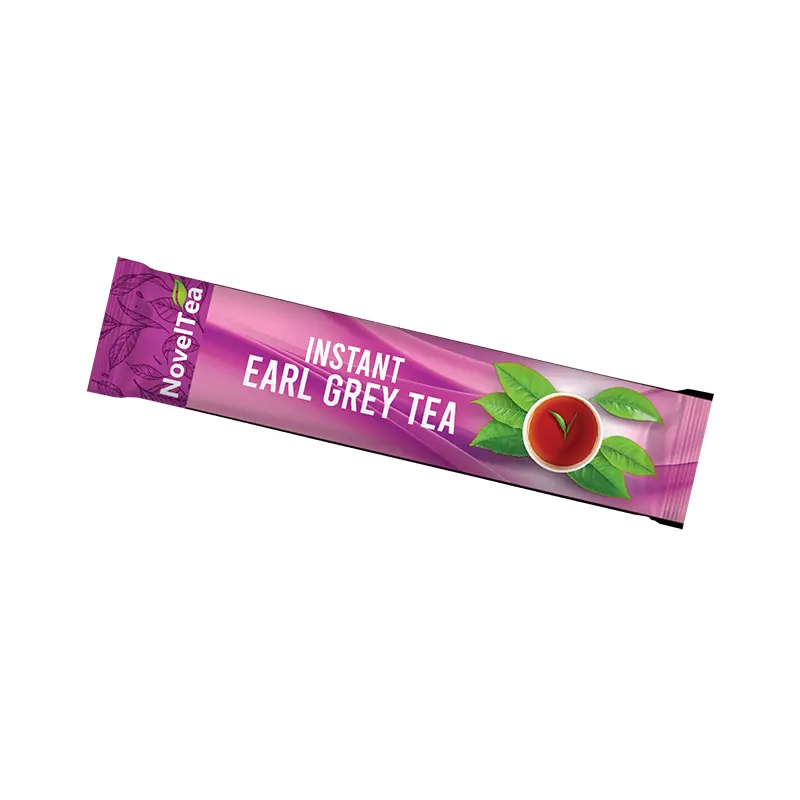 NovelTea - Earl Grey Tea - Sachet 10g Mockup فروش سازمانی چای سیاه فوری ارل گری ناولتی