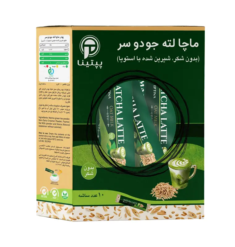 ماچا لته جو دو سر پپتینا بسته 10 عددی