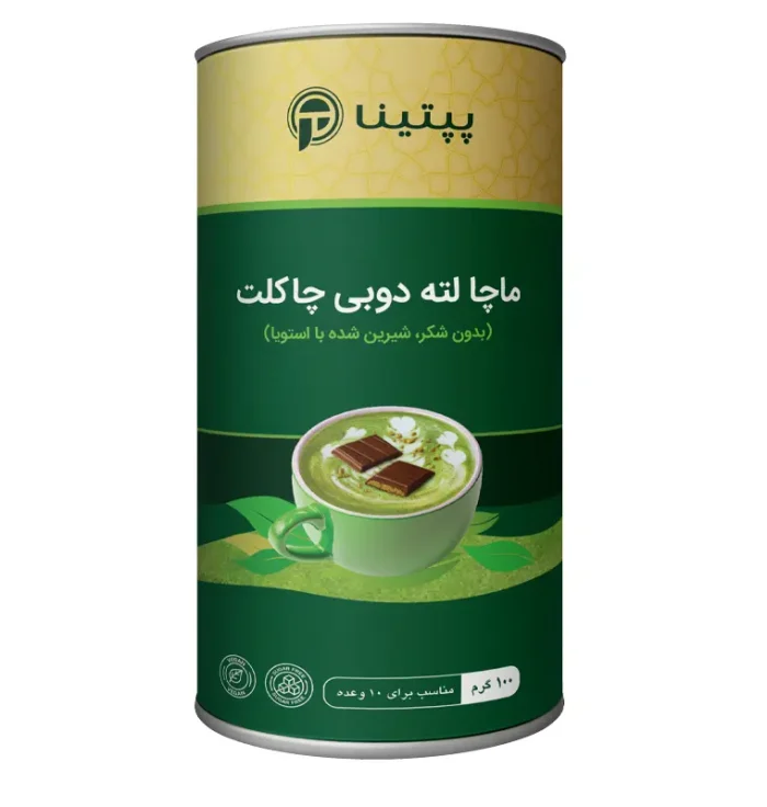 ماچا لته دوبی چاکلت پپتینا 100 گرمی