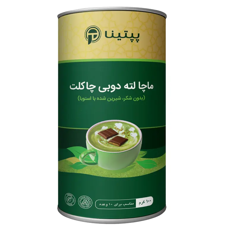 ماچا لته دوبی چاکلت پپتینا 100 گرمی